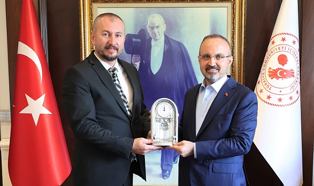 EGİOSB Müdürü Altınok, İç İşleri Bakan Yardımcısı Turan'ı ziyaret etti