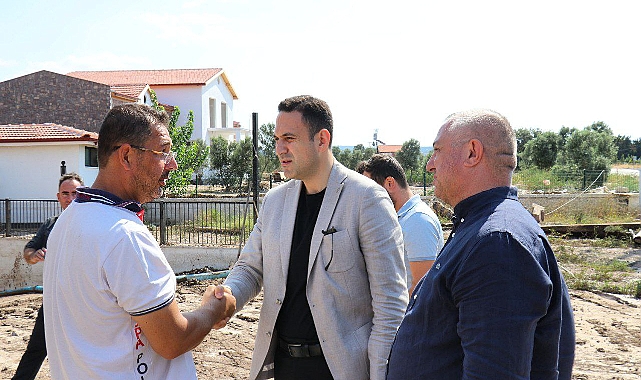 AK PARTİ SEL FELAKETİNİN YAŞANDIĞI GEYİKLİ’Yİ ZİYARET ETTİ