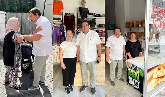 CHP'li Erkek'ten esnaf ziyareti