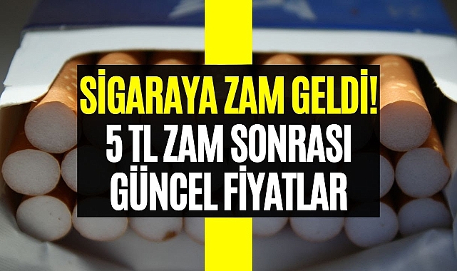 Sigaraya 5 TL Zam Geldi!
