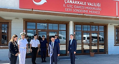 VALİ AKTAŞ, AYVACIK GERİ GÖNDERME MERKEZİNDE İNCELEMELERDE BULUNDU