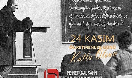 Mehmet Ünal Şahin'den 24 Kasım Öğretmenler Günü Mesajı