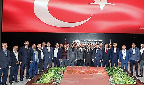 TURAN'I EZİNE MUHTARLARI ZİYARET ETTİ