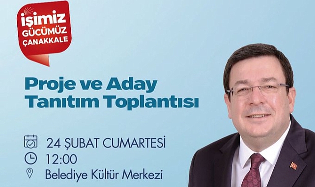 CHP'li Erkek'in Proje ve Aday Tanıtım Toplantısı 24 Şubat'ta