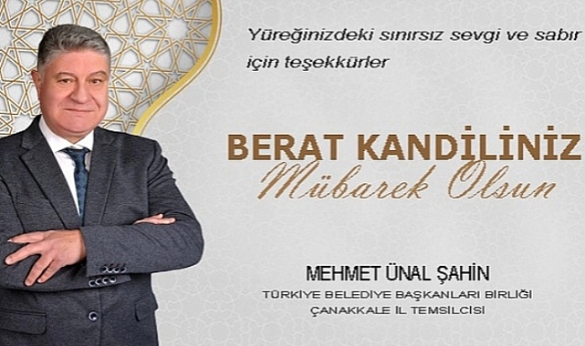 M. Ünal Şahin'in Beraat Kandili Mesajı
