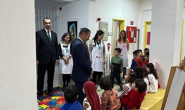 Vali İlhami AKTAŞ TSE-ISO Belgeli Tek Okul Hüseyin Akif Terzioğlu Anaokulunu Ziyaret Etti