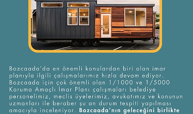 Bozcaada Belediyesi, Tinyhouselar için harekete geçiyor