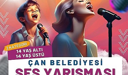 Çan Belediyesi'nden Ses Yarışması etkinliği