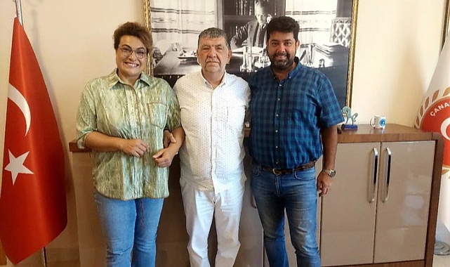 Başkan Ertuğrul misafirlerini ağırladı