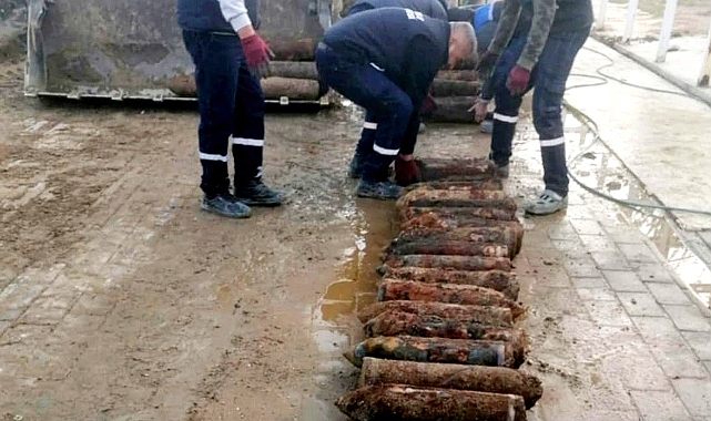 Gelibolu’da tarihin izleri 50 top mermisi bulundu