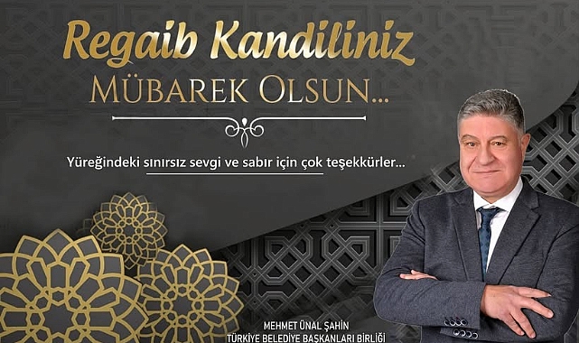 Şahin; "Bu mübarek gece, tüm İslam alemi için hayır getirsin"