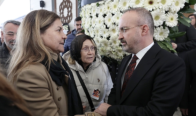 Turan, Kartalkaya yangınında hayatını kaybeden Çanakkaleli Saltık’ın cenazesine katıldı.