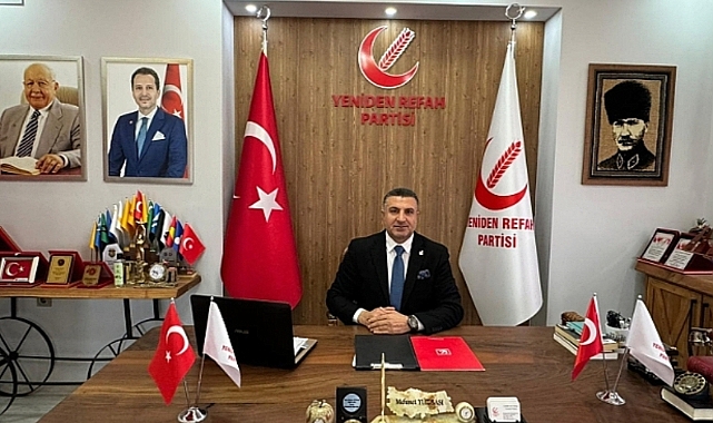 YRP Çanakkale İl Başkanı Yüzbaşı ''Çare Millî Görüş'te, Çözüm Adil Düzen''dedir.