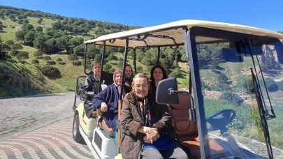 Bozcaada’da elektrikli araç ile ilk tur