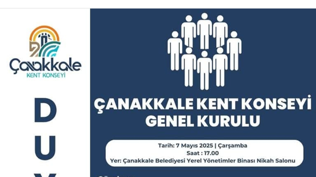 Çanakkale Kent Konseyi Genel Kurulu Toplanıyor