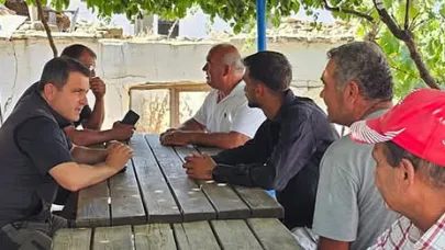 TARİHİ ALAN BAŞKANI KAŞDEMİR VE HEYETİNDEN YANGIN BÖLGESİNE ZİYARET