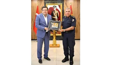 BAŞKAN ERKEK'TEN JANDARMA KOMUTANINA HAYIRLI OLSUN ZİYARETİ
