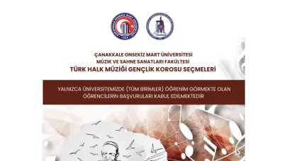 ÇOMÜ’de Türk Halk Müziği Gençlik Korosu Kuruluyor