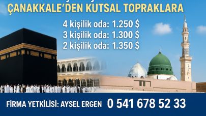 Çanakkale’den Direkt Uçuşla 3 Kasım Umre Turu