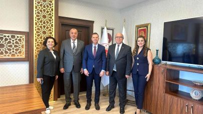 ODA ve BORSA BAŞKANLARINDAN CUMHURİYET BAŞSAVCISI DR. ÖZKAN GÜRDOĞAN’A ZİYARET