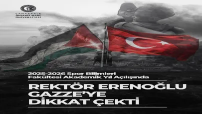 Spor Bilimleri Fakültesi Akademik Yıl Açılışında Rektör Erenoğlu Gazze’ye Dikkat Çekti