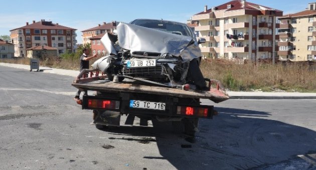 13 Yaşındaki Sürücü Kaza Yaptı