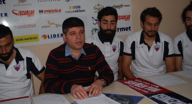 1911 Çerkezköyspor Kulüp Başkanı Narçın, "hedefimize İlerliyoruz"