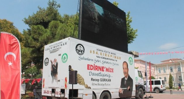 654. Kırkpınar Yağlı Güreşleri Tanıtım Tır’ı Tekirdağ’da