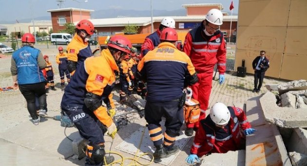 6.9 Büyüklüğünde Deprem Ve Sonrası Tatbikatı