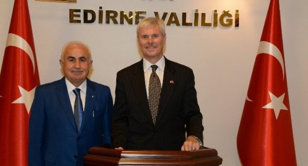Abd İstanbul Başkonsolosu Hunter, Edirne Valisi Şahin’i Ziyaret Etti