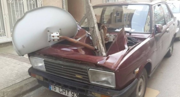 Akşam Bıraktıkları Araçları Sabah Tanınmaz Hale Geldi