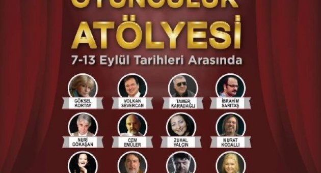 Aliağa Belediyesi’nden ‘ustalarla Oyunculuk Atölyesi’