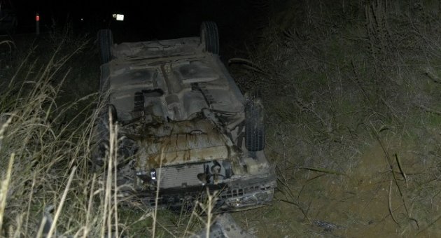Alkollü Sürücü Kaza Yaptı