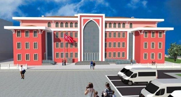 Atatürk Ortaokulu Yeni Binası Hızla Yükseliyor