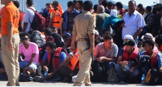 Ayvalık’ta 412 Kaçak Göçmen Yakalandı