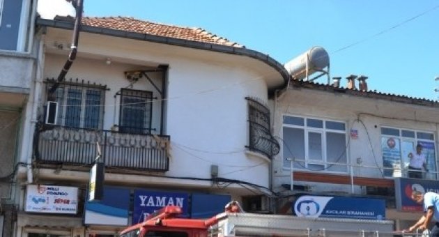 Ayvalık’ta Baca Yangını Korkuttu