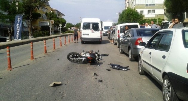Ayvalık’ta Trafik Kazası: 1 Yaralı