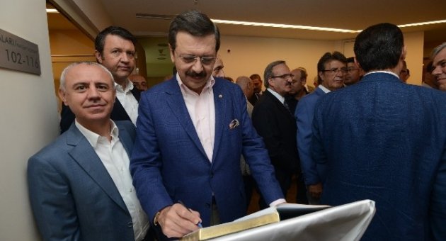 Bakan Çelik Ve Tobb Başkanı Hisarcıklıoğlu’ndan Burkay’a Ziyaret