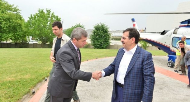 Bakan Güllüce Helikopterle Çanakkale’ye Geldi