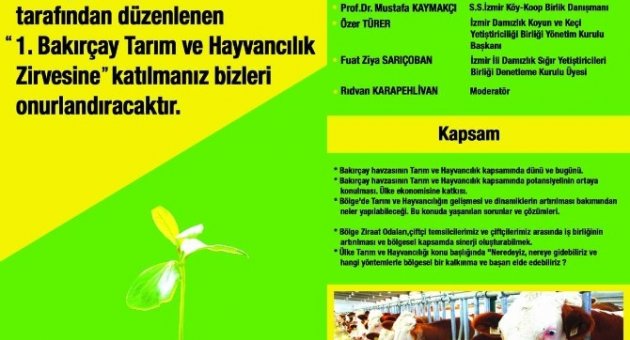 Bakırçay’ın Tarım Ve Hayvancılıktaki Sorunları Masaya Yatırılıyor