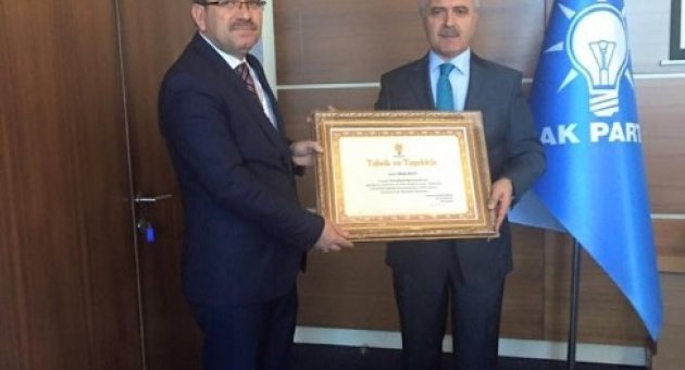 Başbakan Davutoğlu’ndan Tekirdağ’a Tebrik Ve Teşekkür Belgesi