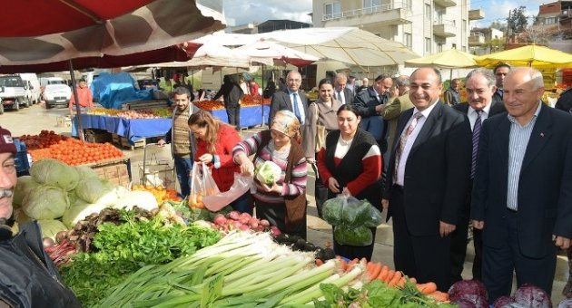 Başkan Aslan, Pazarcı Esnafının Sıkıntılarını Dinledi