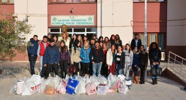 Baü Altınoluk Meslek Yüksekokulu Öğrencilerinden Anlamlı Ziyaret