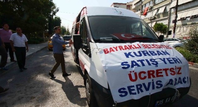 Bayraklı’da Kurban Satış Yerleri Ve Mezarlıklara Ücretsiz Servis