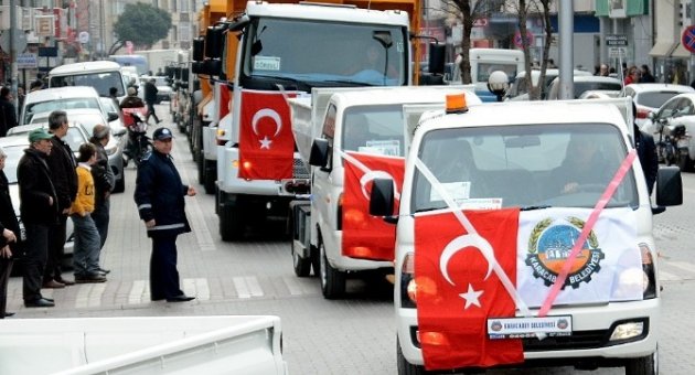 Belediye Araçları 24 Saat Takipte