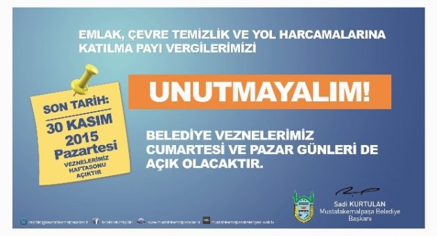 Belediyeden ’vergi’ Mesaisi