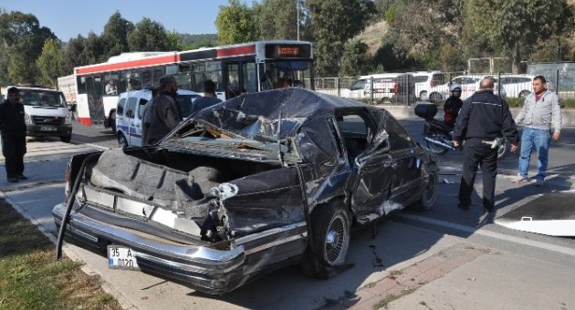 Beş Takla Atan Araçtan Sağ Çıktı