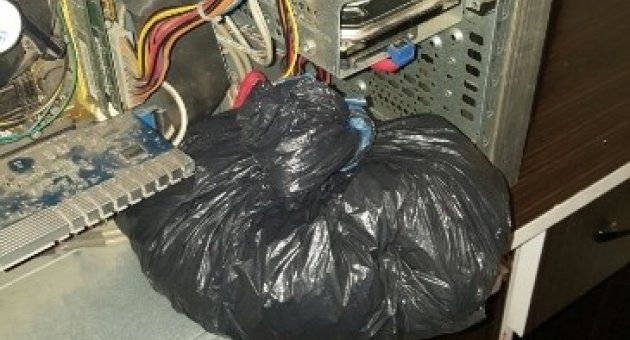 Bilgisayar Kasasından Uyuşturucu Çıktı