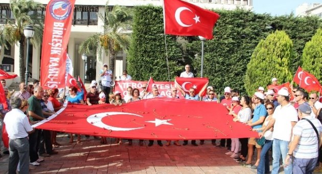 Birleşik Kamu-iş’ten Teröre Tepki Yürüyüşü