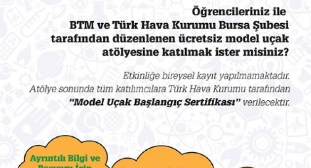 Btm’de Model Uçak Atölyesi